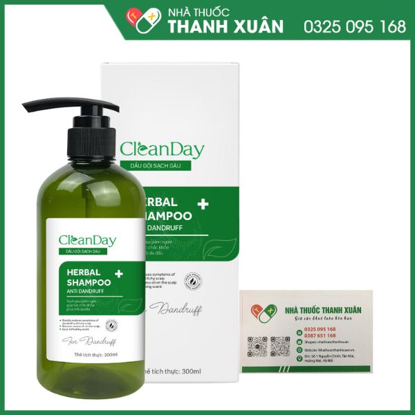 CleanDay - Dầu gội sạch gàu chiết xuất thảo dược